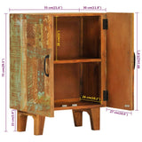 NNEVL Hand Carved Sideboard 55x30x75 cm Solid Wood Reclaimed