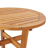 NNEVL Garden Bar Table Ø60x105 cm Solid Wood Acacia