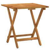 NNEVL 3 Piece Folding Bistro Set with Cushions Solid Wood Acacia