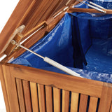 NNEVL Garden Storage Box 200x80x75 cm Solid Wood Acacia