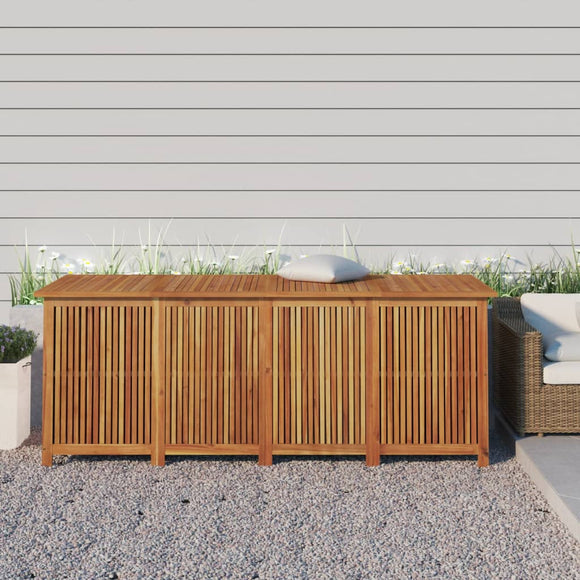 NNEVL Garden Storage Box 200x80x75 cm Solid Wood Acacia