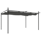 NNEVL Pergola with Retractable Roof Anthracite 395x292x230 cm