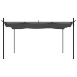 NNEVL Pergola with Retractable Roof Anthracite 395x292x230 cm
