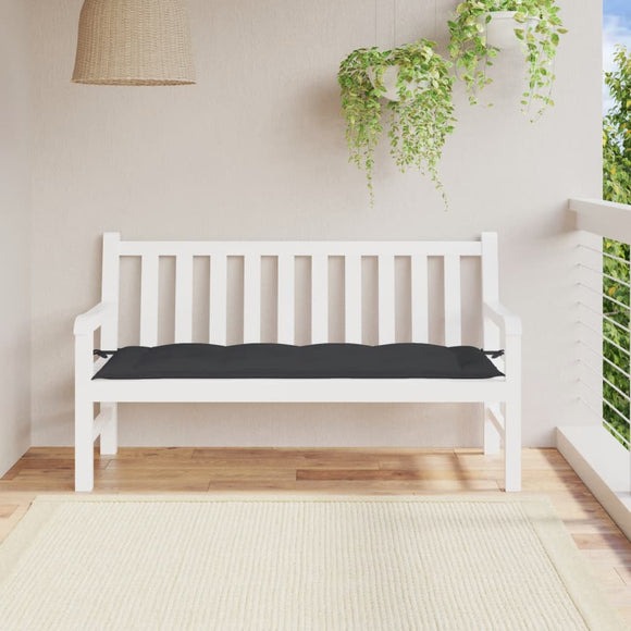 NNEVL Garden Bench Cushion Black 150x50x7 cm Oxford Fabric