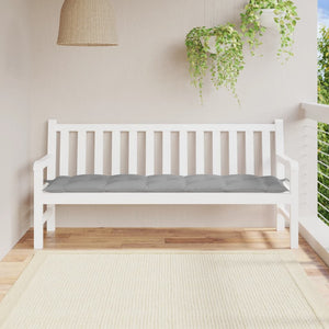 NNEVL Garden Bench Cushion Grey 180x50x7 cm Oxford Fabric