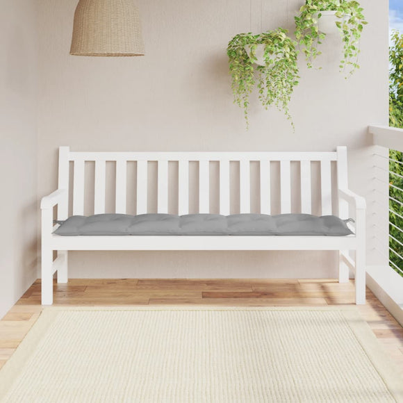 NNEVL Garden Bench Cushion Grey 180x50x7 cm Oxford Fabric