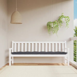 NNEVL Garden Bench Cushion Anthracite 200x50x7 cm Oxford Fabric