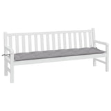 NNEVL Garden Bench Cushion Grey 200x50x7 cm Oxford Fabric