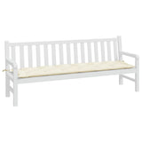 NNEVL Garden Bench Cushion Cream 200x50x7 cm Oxford Fabric