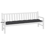 NNEVL Garden Bench Cushion Black 200x50x7 cm Oxford Fabric