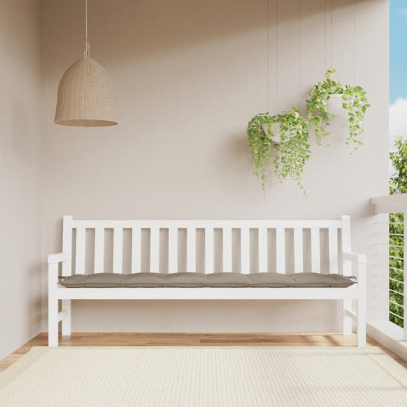 NNEVL Garden Bench Cushion Taupe 200x50x7 cm Oxford Fabric