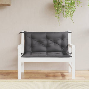 NNEVL Garden Bench Cushions 2pcs Anthracite 100x50x7 cm Oxford Fabric