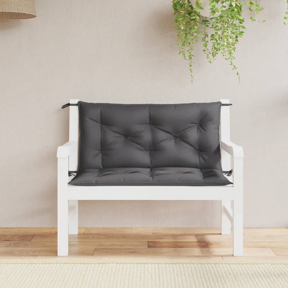 NNEVL Garden Bench Cushions 2pcs Anthracite 100x50x7 cm Oxford Fabric