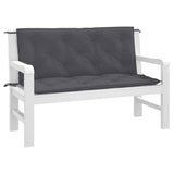NNEVL Garden Bench Cushions 2pcs Anthracite 120x50x7cm Oxford Fabric
