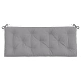 NNEVL Garden Bench Cushions 2pcs Grey 120x50x7cm Oxford Fabric