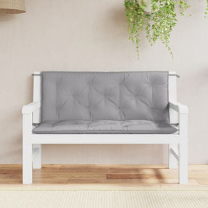 NNEVL Garden Bench Cushions 2pcs Grey 120x50x7cm Oxford Fabric