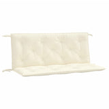 NNEVL Garden Bench Cushions 2pcs Cream White 120x50x7cm Oxford Fabric