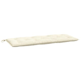 NNEVL Garden Bench Cushions 2pcs Cream White 120x50x7cm Oxford Fabric