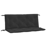 NNEVL Garden Bench Cushions 2pcs Black 120x50x7cm Oxford Fabric