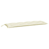 NNEVL Garden Bench Cushions 2pcs Cream White 150x50x7cm Oxford Fabric