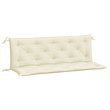 NNEVL Garden Bench Cushions 2pcs Cream White 150x50x7cm Oxford Fabric