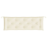NNEVL Garden Bench Cushions 2pcs Cream White 150x50x7cm Oxford Fabric