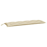 NNEVL Garden Bench Cushions 2pcs Beige 150x50x7cm Oxford Fabric