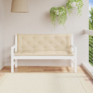 NNEVL Garden Bench Cushions 2pcs Beige 150x50x7cm Oxford Fabric