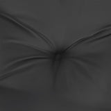 NNEVL Garden Bench Cushions 2pcs Black 150x50x7cm Oxford Fabric