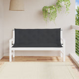 NNEVL Garden Bench Cushions 2pcs Black 150x50x7cm Oxford Fabric