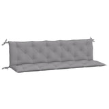NNEVL Garden Bench Cushions 2pcs Grey 180x50x7cm Oxford Fabric