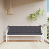 NNEVL Garden Bench Cushions 2pcs Anthracite 200x50x7cm Oxford Fabric