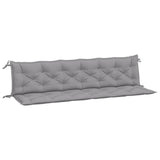 NNEVL Garden Bench Cushions 2pcs Grey 200x50x7cm Oxford Fabric