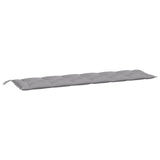 NNEVL Garden Bench Cushions 2pcs Grey 200x50x7cm Oxford Fabric