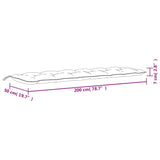 NNEVL Garden Bench Cushions 2pcs Grey 200x50x7cm Oxford Fabric