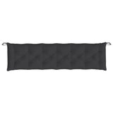 NNEVL Garden Bench Cushions 2pcs Black 200x50x7cm Oxford Fabric