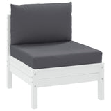 NNEVL Pallet Cushions 2 pcs Anthracite Oxford Fabric