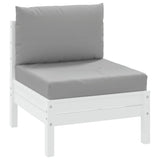 NNEVL Pallet Cushions 2 pcs Grey Oxford Fabric