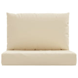 NNEVL Pallet Cushions 2 pcs Beige Oxford Fabric