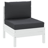 NNEVL Pallet Cushions 2 pcs Black Oxford Fabric