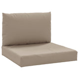 NNEVL Pallet Cushions 2 pcs Taupe Oxford Fabric