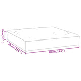 NNEVL Pallet Cushion Cream 60x60x8 cm Oxford Fabric
