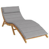 NNEVL Sun Lounger Cushion Grey 180x60x4 cm Oxford Fabric