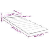 NNEVL Sun Lounger Cushion Grey 180x60x4 cm Oxford Fabric
