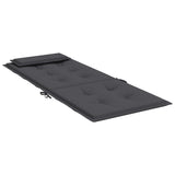 NNEVL Highback Chair Cushions 6 pcs Anthracite Oxford Fabric
