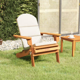 NNEVL Adirondack Garden Chair with Cushions Solid Wood Acacia