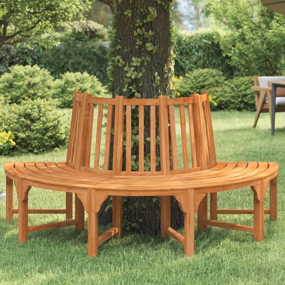 NNEVL Half Round Tree Bench Ø208 cm Solid Wood Eucalyptus