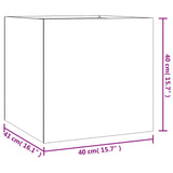 NNEVL Planter 40x41x40 cm Corten Steel