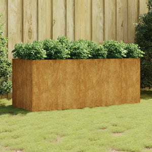 NNEVL Garden Raised Bed 200x80x80 cm Corten Steel