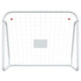 NNEVL Football Goal with Net White 125x96x60 cm Steel&Polyester